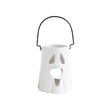 Load image into Gallery viewer, Ceramic Ghost Tealight Lantern, 2 Styles
