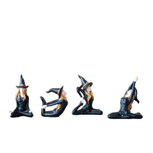 Load image into Gallery viewer, Resin Witch Figurine in Yoga Pose, 4 Styles
