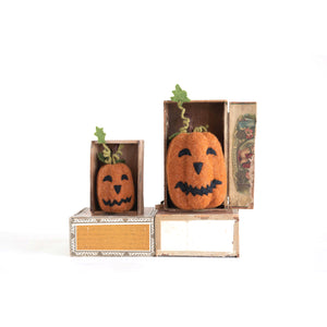 Felt Jack O'Lantern Decor, 8in