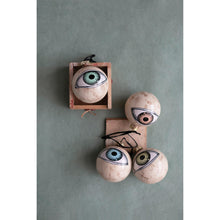 Load image into Gallery viewer, Glass Eyeball Ornament, 3in, 4 Colours
