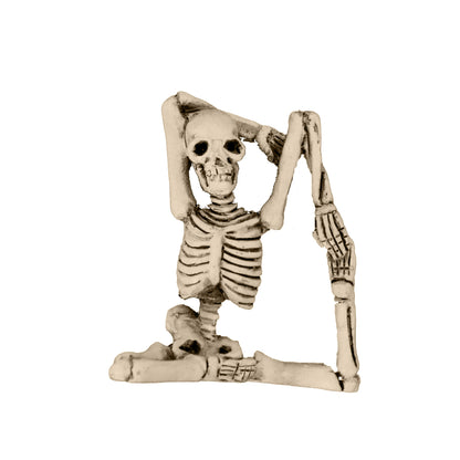 Resin Skeleton Figurine in Yoga Pose, 5 Styles