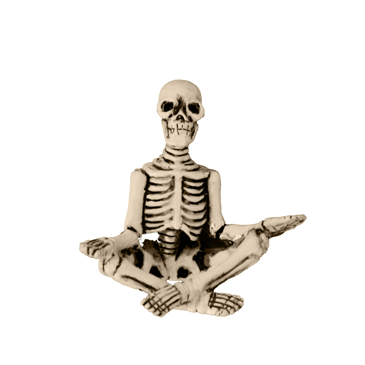 Resin Skeleton Figurine in Yoga Pose, 5 Styles