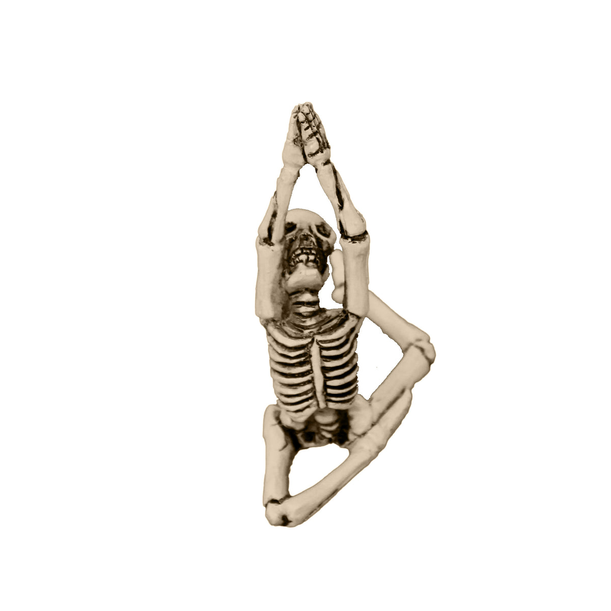 Resin Skeleton Figurine in Yoga Pose, 5 Styles