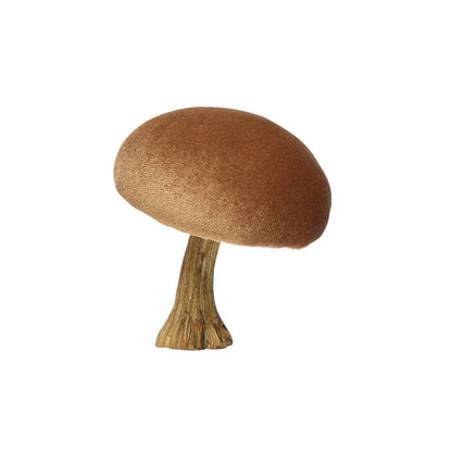 Velvet Mushroom with Resin Stem, 3.75in, 6 Colours