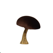 Load image into Gallery viewer, Velvet Mushroom with Resin Stem, 3.75in, 6 Colours
