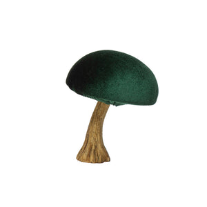 Velvet Mushroom with Resin Stem, 3.75in, 6 Colours