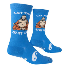 Load image into Gallery viewer, Women&#39;s Crew Socks, 5-11, Let That Sh!t Go
