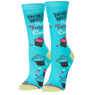 Women's Crew Socks, 5-10, Shut The Fuccupcakes