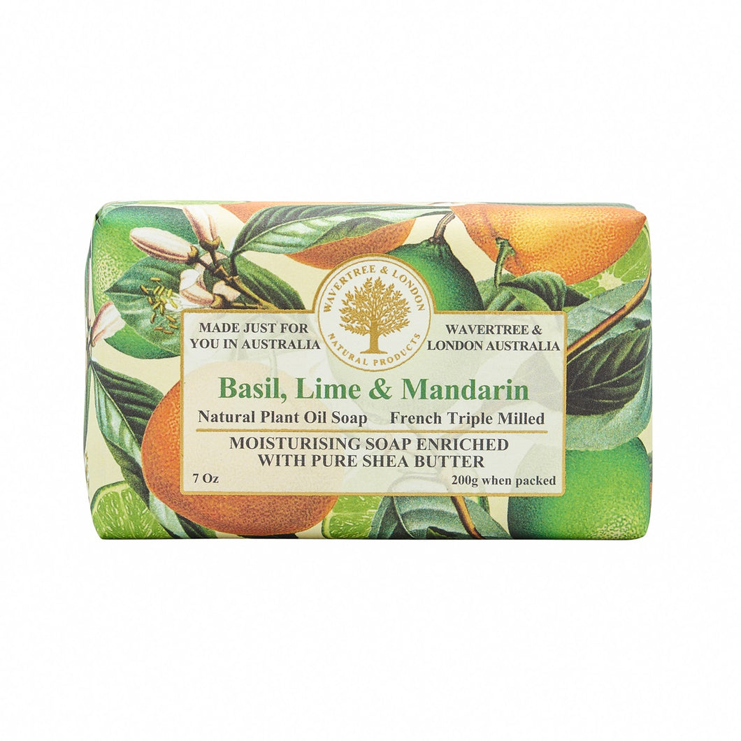 Wavertree & London Soap, Basil Lime Mandarin, 7oz