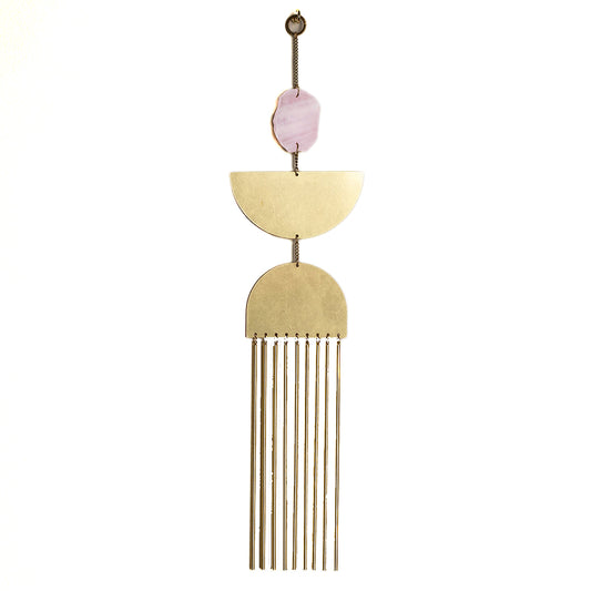Nebula & Rose Quartz Wall Hanging