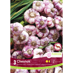 Garlic - Chesnok Red Bulbs, 3 Pack