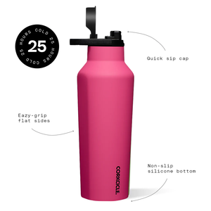 Corkcicle Sport Canteen, 20oz, Dragonfruit