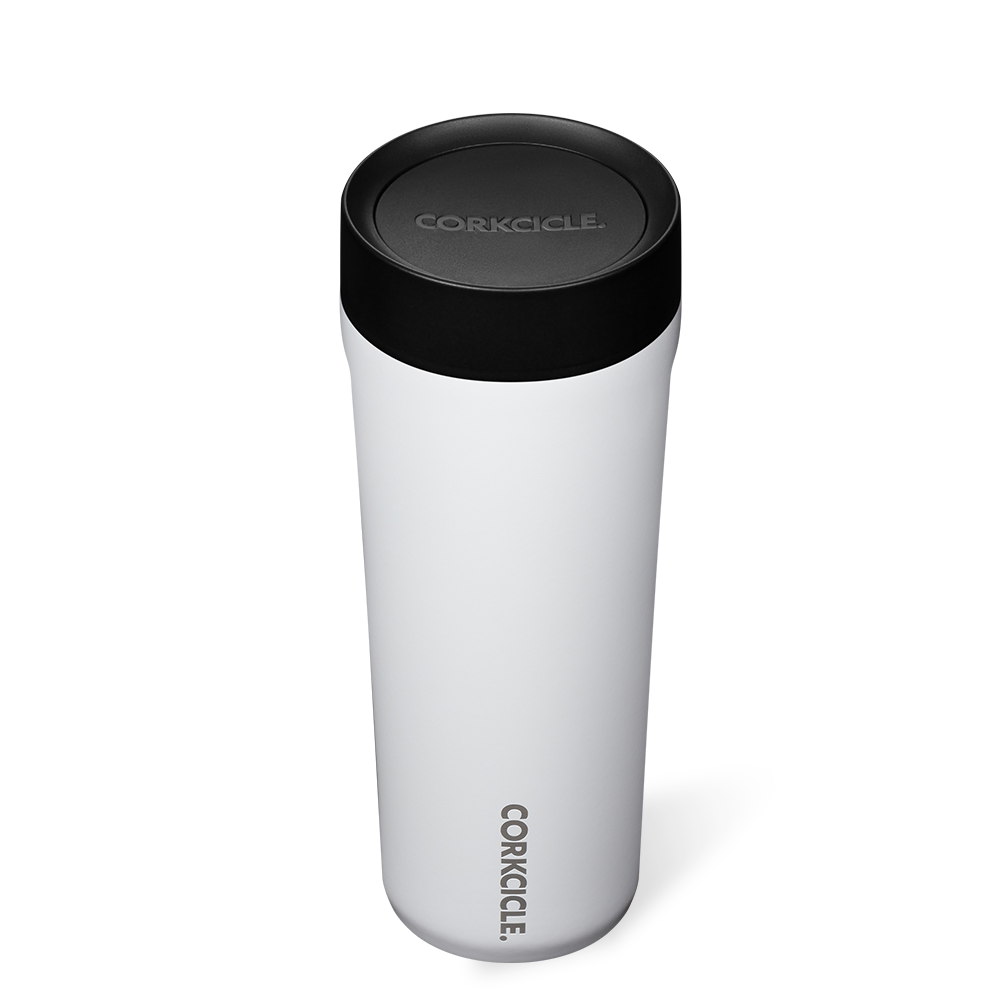 Corkcicle Commuter Cup, 17oz, Gloss White