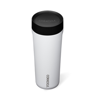 Corkcicle Commuter Cup, 17oz, Gloss White