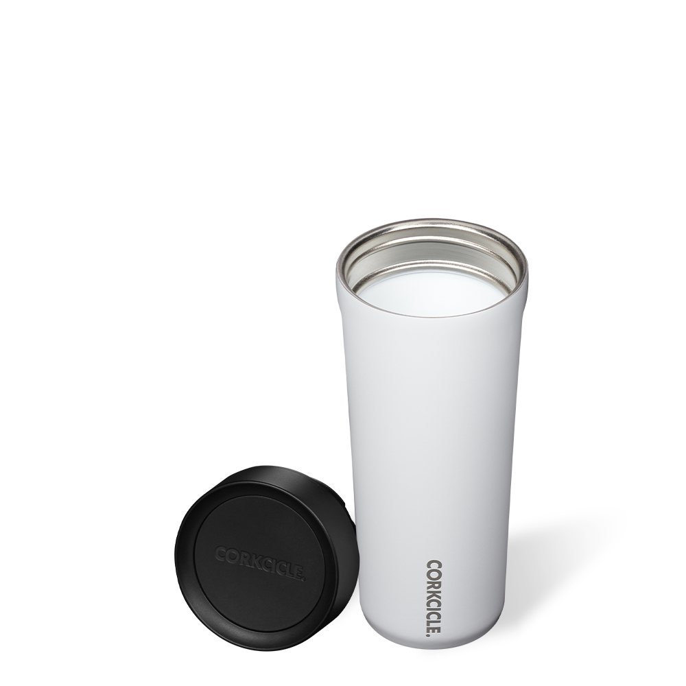 Corkcicle Commuter Cup, 17oz, Gloss White
