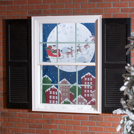 Christmas Night Shadow Scapes Window Shade, 60in