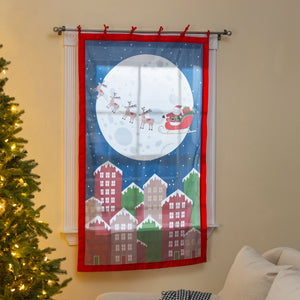 Christmas Night Shadow Scapes Window Shade, 60in