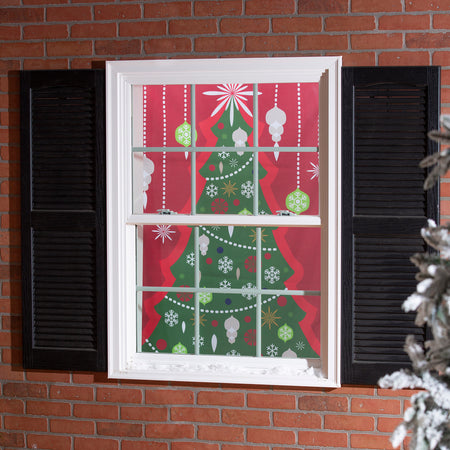 Christmas Tree Shadow Scapes Window Shade, 60in