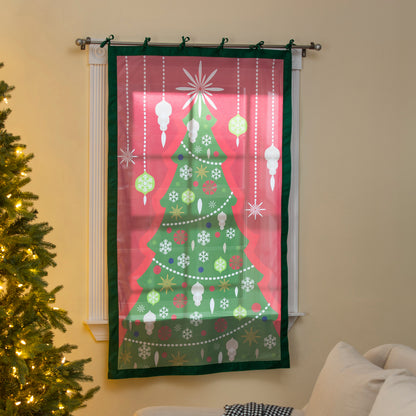 Christmas Tree Shadow Scapes Window Shade, 60in
