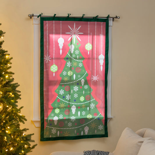 Christmas Tree Shadow Scapes Window Shade, 60in