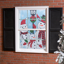 Load image into Gallery viewer, Snowman Family Shadow Scapes Window Shade, 60in
