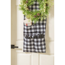 Load image into Gallery viewer, Black &amp; White Buffalo Plaid Door Runner
