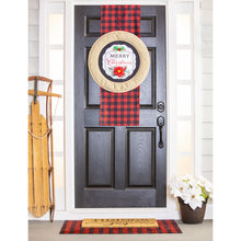 Load image into Gallery viewer, Red &amp; White Buffalo Plaid Door Runner
