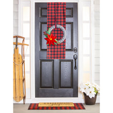 Load image into Gallery viewer, Red &amp; White Buffalo Plaid Door Runner
