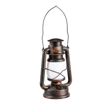 Load image into Gallery viewer, LED Battery-Operated Lodge Lantern, Bronze
