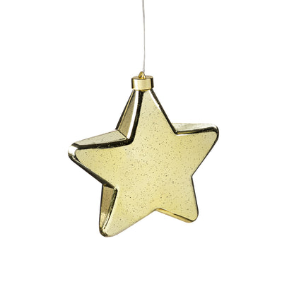 Outdoor LED Star Shaped Ornament, 8.5in, 2 Colours