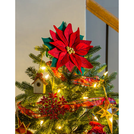 Oversized Tree Topper/Decor, Poinsettia