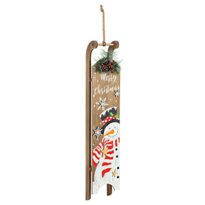 Wooden LED Sled Wall Decor, 2 Styles