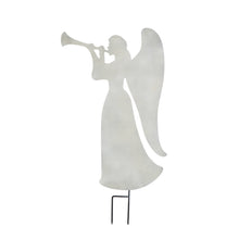 Load image into Gallery viewer, Laser Cut Metal Angel Garden Stake, 34in
