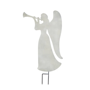 Laser Cut Metal Angel Garden Stake, 34in