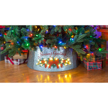 Load image into Gallery viewer, Season&#39;s Greetings LED Metal Tree Collar, 25in
