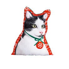 Load image into Gallery viewer, Mini Holiday Cat Pillow, 3 Styles
