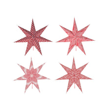 Load image into Gallery viewer, LED 7-Point Printed Paper Star Ornament, 24in
