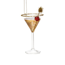 Load image into Gallery viewer, Glass Cocktail Ornament, 3in
