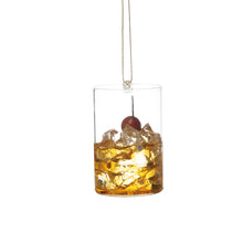 Load image into Gallery viewer, Glass Cocktail Ornament, 3in
