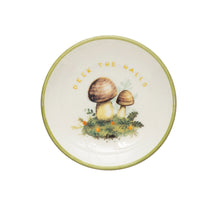 Load image into Gallery viewer, Stoneware Plate with Mushroom &amp; Greeting, 3in
