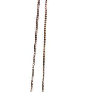 Cadence Slider Lariat Necklace, Rose Gold