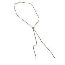 Load image into Gallery viewer, Cadence Slider Lariat Necklace, Rose Gold
