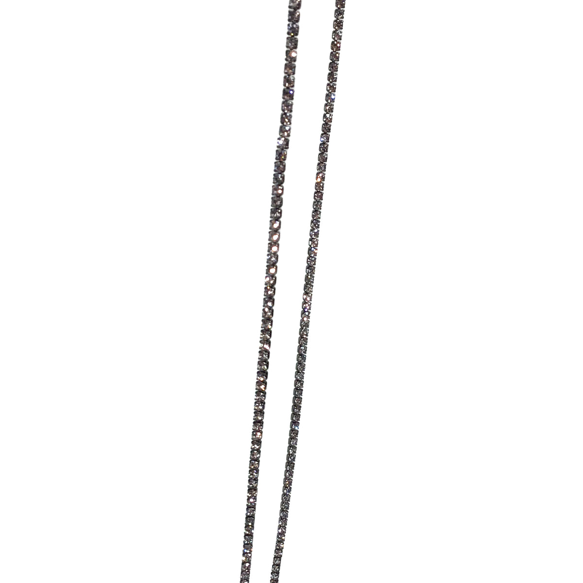 Cadence Slider Lariat Necklace, Charcoal
