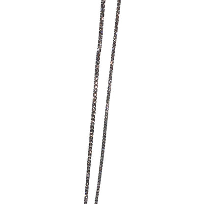 Cadence Slider Lariat Necklace, Charcoal