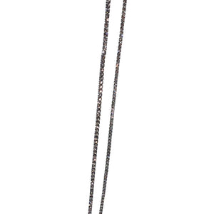 Cadence Slider Lariat Necklace, Charcoal