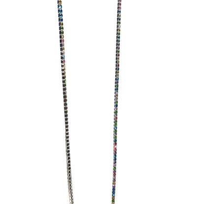 Cadence Slider Lariat Necklace, Light Multi Colour