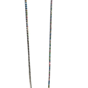 Cadence Slider Lariat Necklace, Light Multi Colour