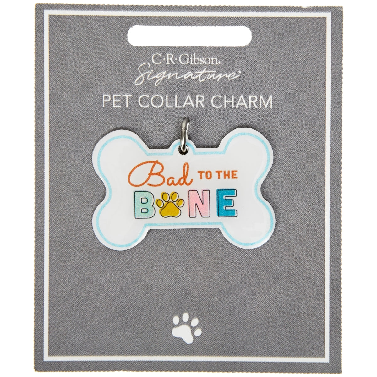 Bad to the Bone Pet Collar Charm