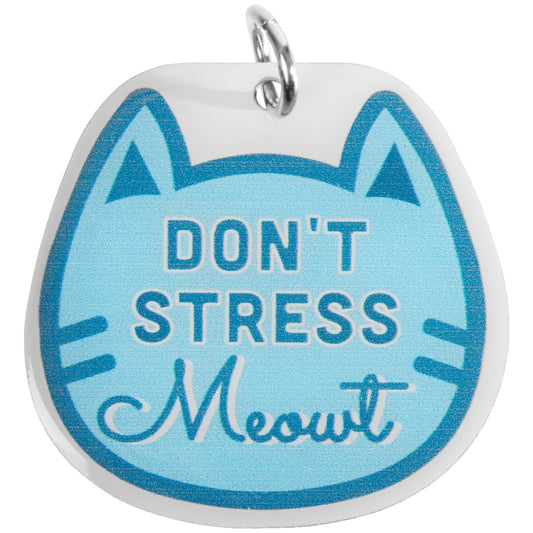 Don't Stress Meowt Pet Collar Charm