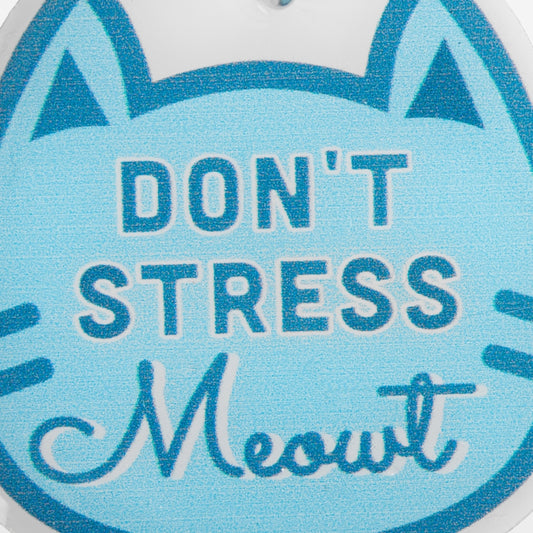 Don't Stress Meowt Pet Collar Charm